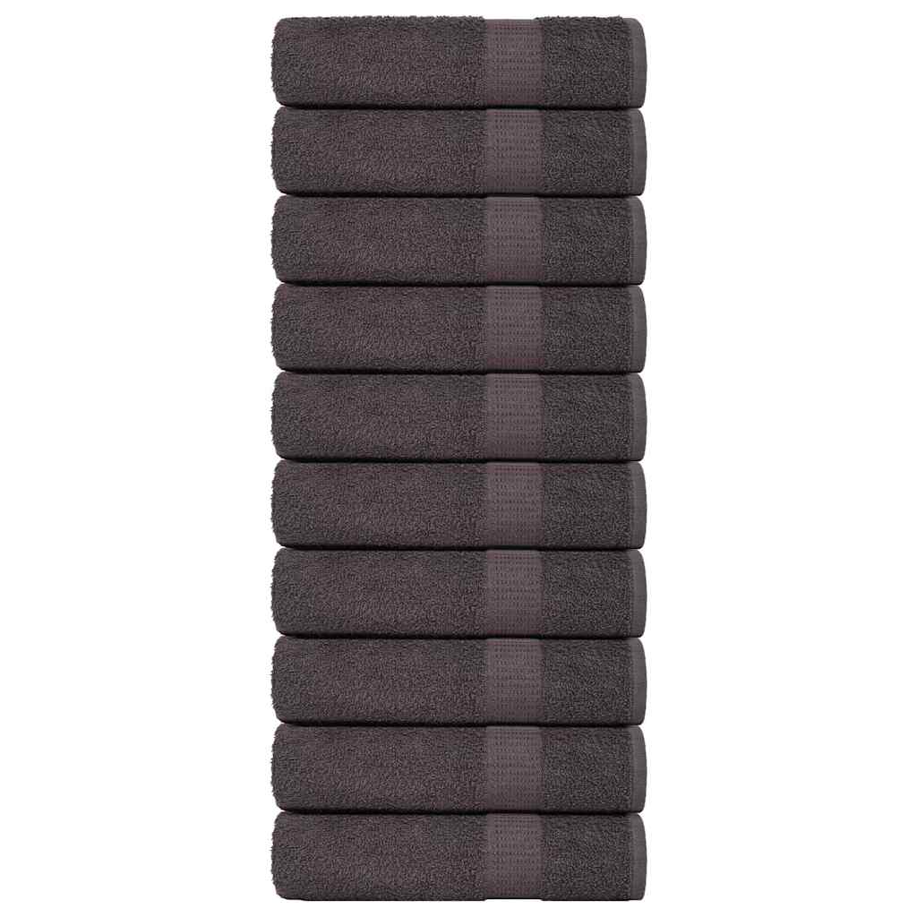 Vidaxl handdoeken frogn 10 st 50x100 cm 360 g m² antraciet