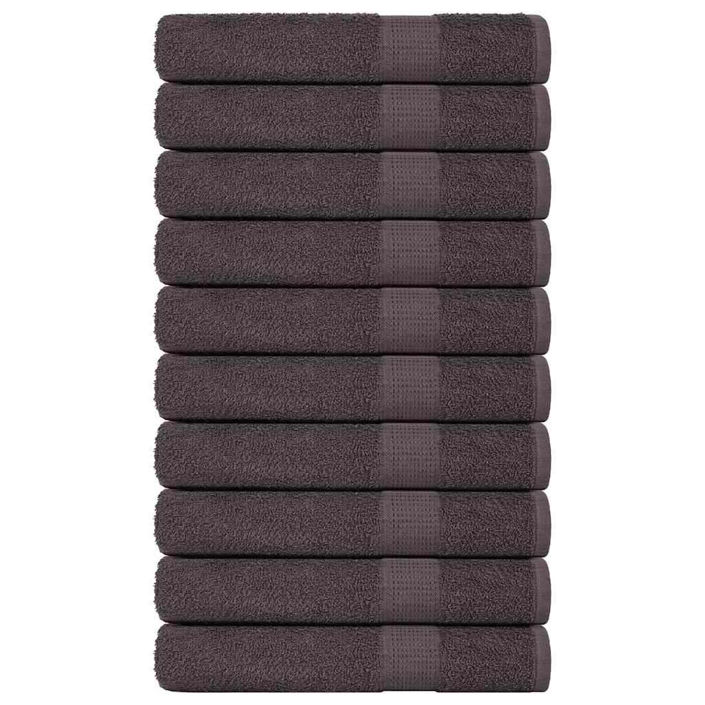 Vidaxl handdoeken frogn 10 st 100x200 cm 360 g m² antraciet