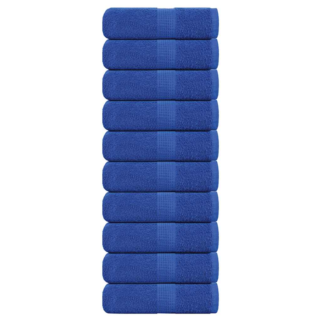 Vidaxl washandjes frogn 10 st 30x30 cm 360 g m² blauw