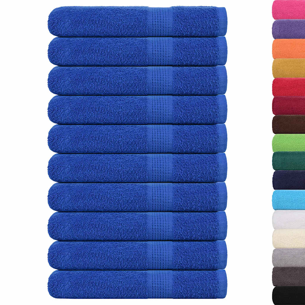 Vidaxl handdoeken frogn 10 st 100x200 cm 360 g m² blauw