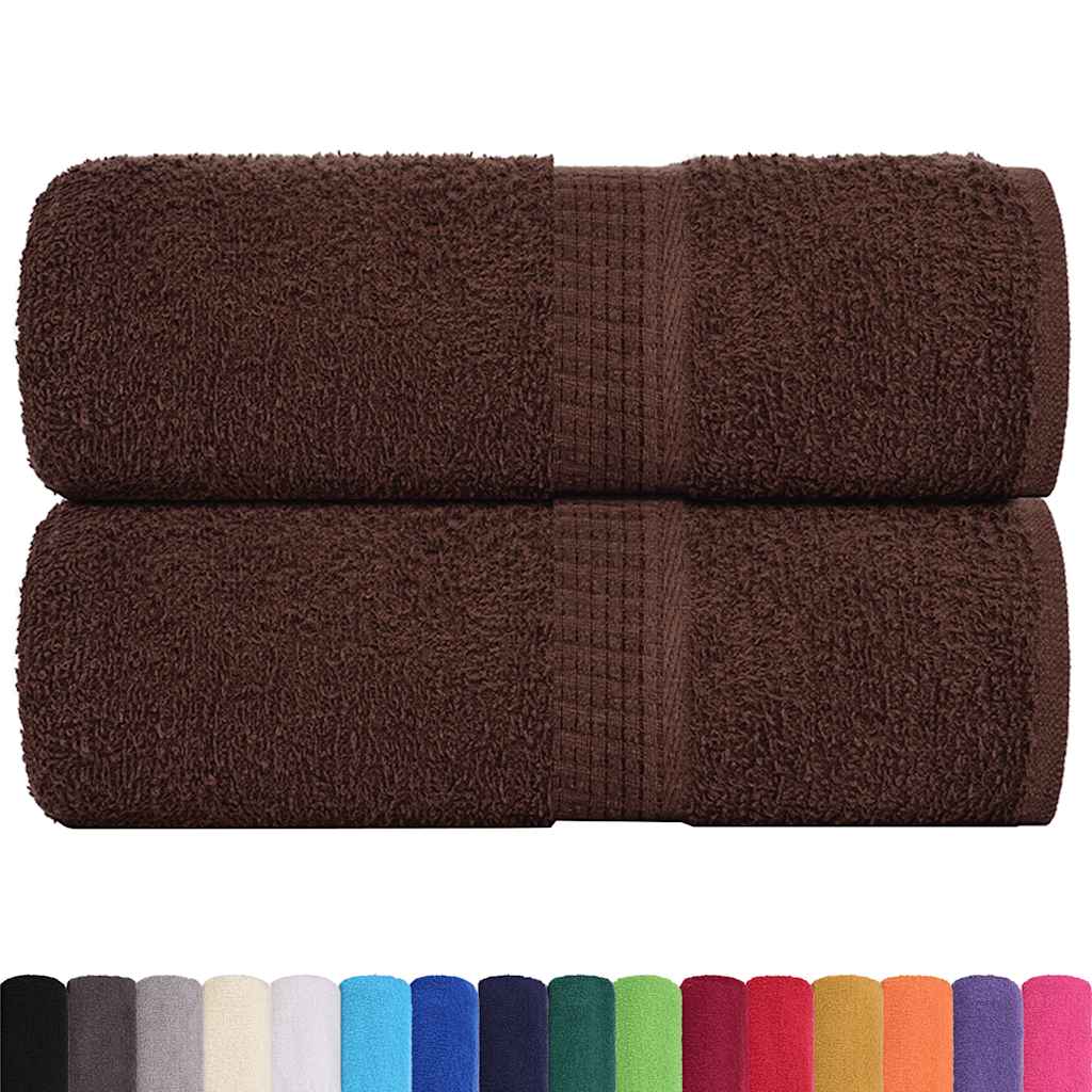 Vidaxl gastendoekjes frogn 2 st 30x50 cm 360 g m² bruin