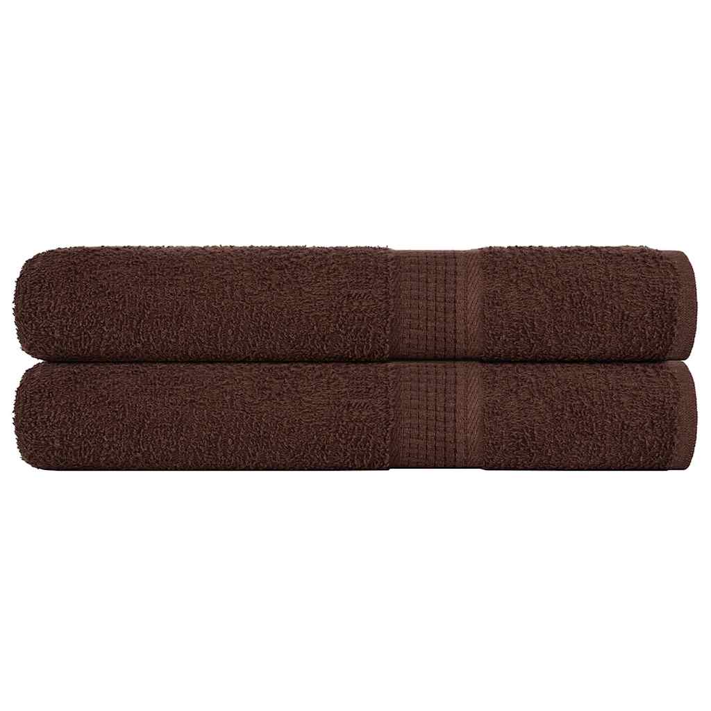 Vidaxl saunahanddoeken frogn 2 st 80x200 cm 360 g m² bruin
