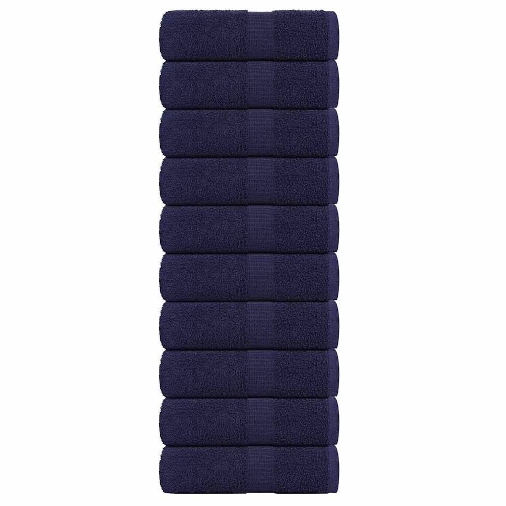 Vidaxl washandjes 10 stuks frogn marineblauw 30x30 cm 100% katoen