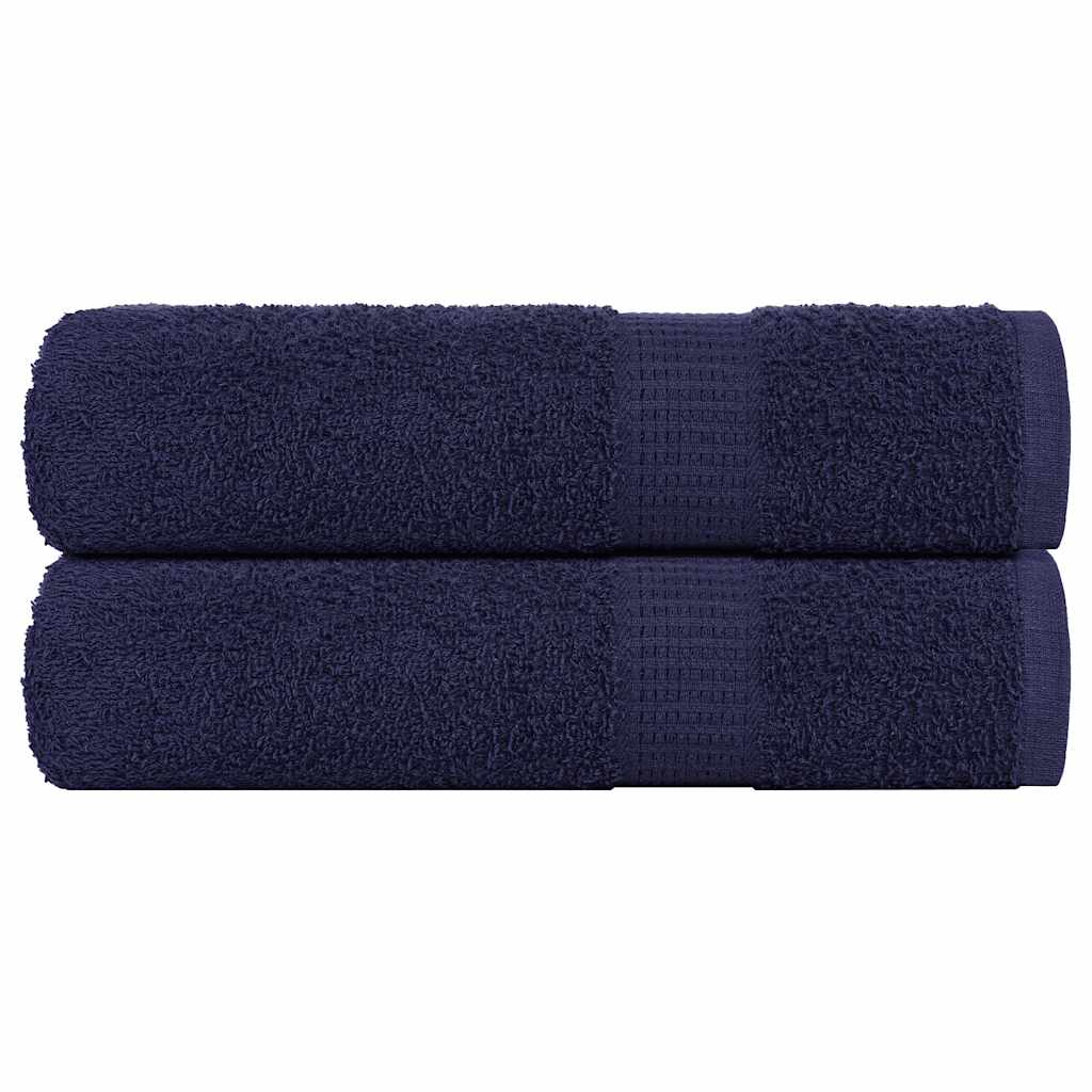 Vidaxl handdoeken frogn 2 st 50x100 cm 360 g m² marineblauw