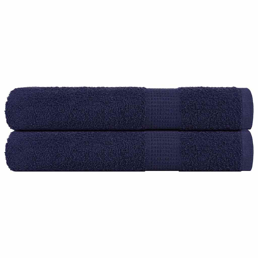 Vidaxl handdoeken frogn 2 st 100x200 cm 360 g m² marineblauw