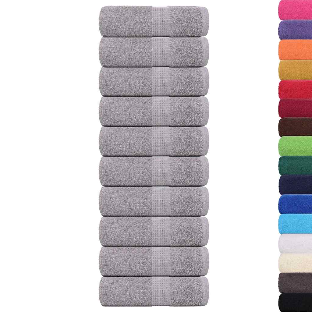Vidaxl gastendoekjes frogn 10 st 30x50 cm 360 g m² grijs