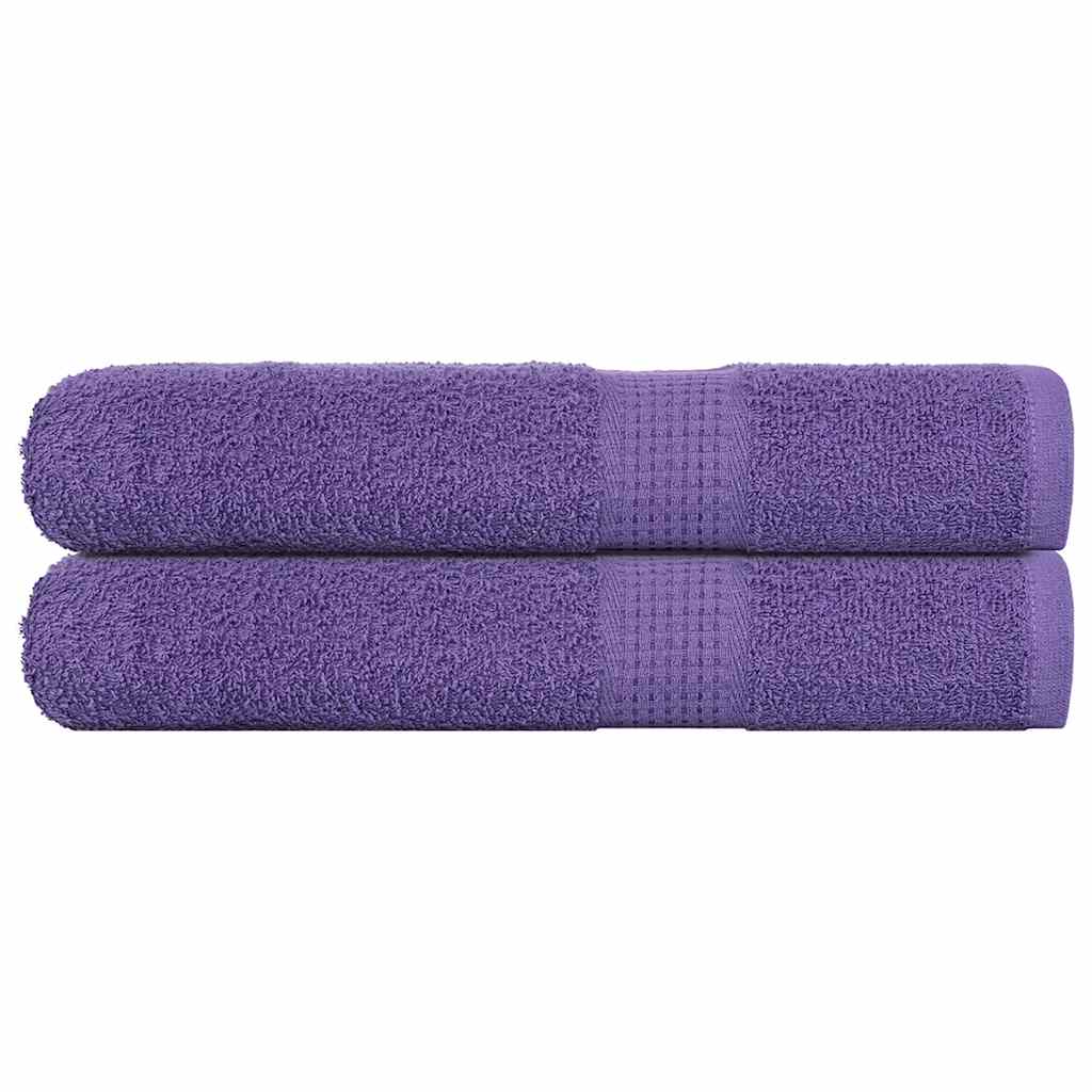 Vidaxl saunahanddoeken frogn 2 st 80x200 cm 360 g m² paars