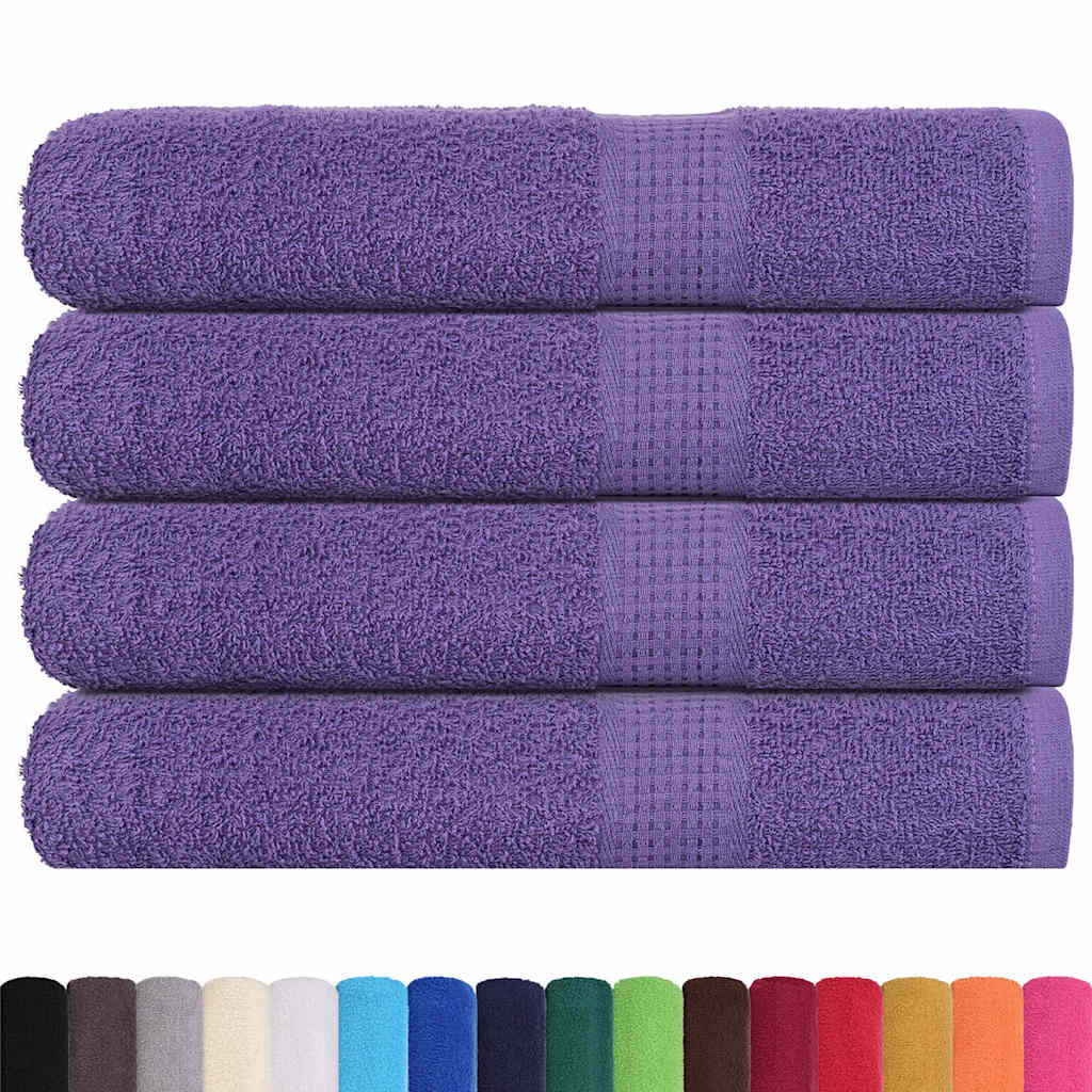 Vidaxl saunahanddoeken frogn 4 st 80x200 cm 360 g m² paars
