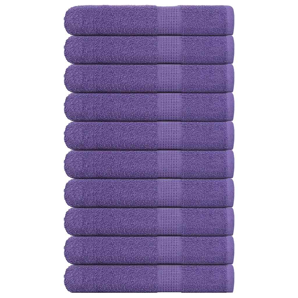 Vidaxl saunahanddoeken frogn 10 st 80x200 cm 360 g m² paars