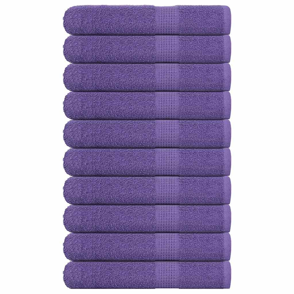 Vidaxl handdoeken frogn 10 st 100x200 cm 360 g m² paars