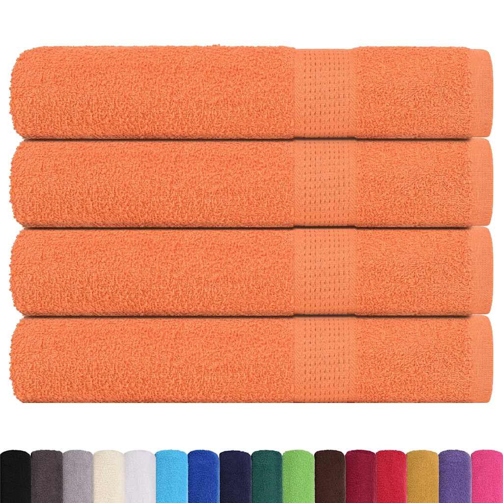 Vidaxl handdoeken frogn 4 st 100x200 cm 360 g m² oranje