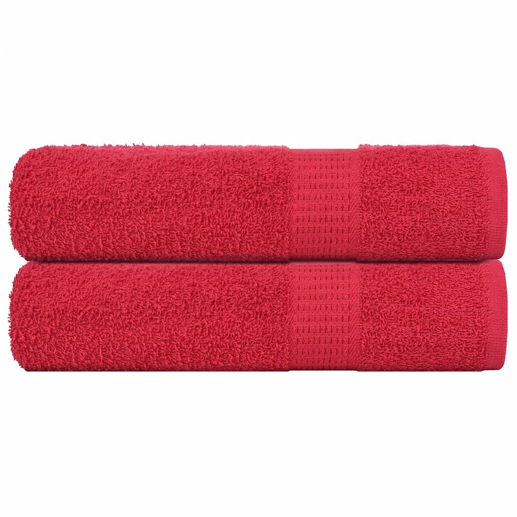 Vidaxl handdoeken frogn 2 st 50x100 cm 360 g m² rood