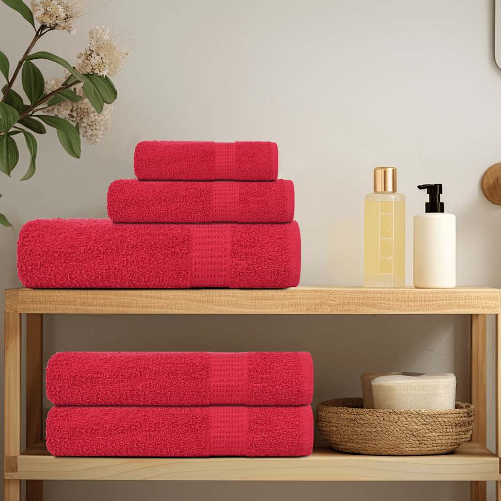 Vidaxl handdoeken frogn 10 st 50x100 cm 360 g m² rood