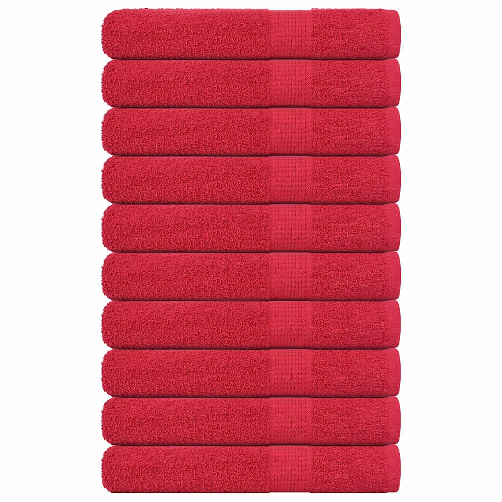 Vidaxl saunahanddoeken frogn 10 st 80x200 cm 360 g m² rood
