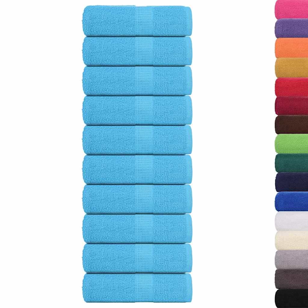 Vidaxl washandjes frogn 10 st 30x30 cm 360 g m² turquoise