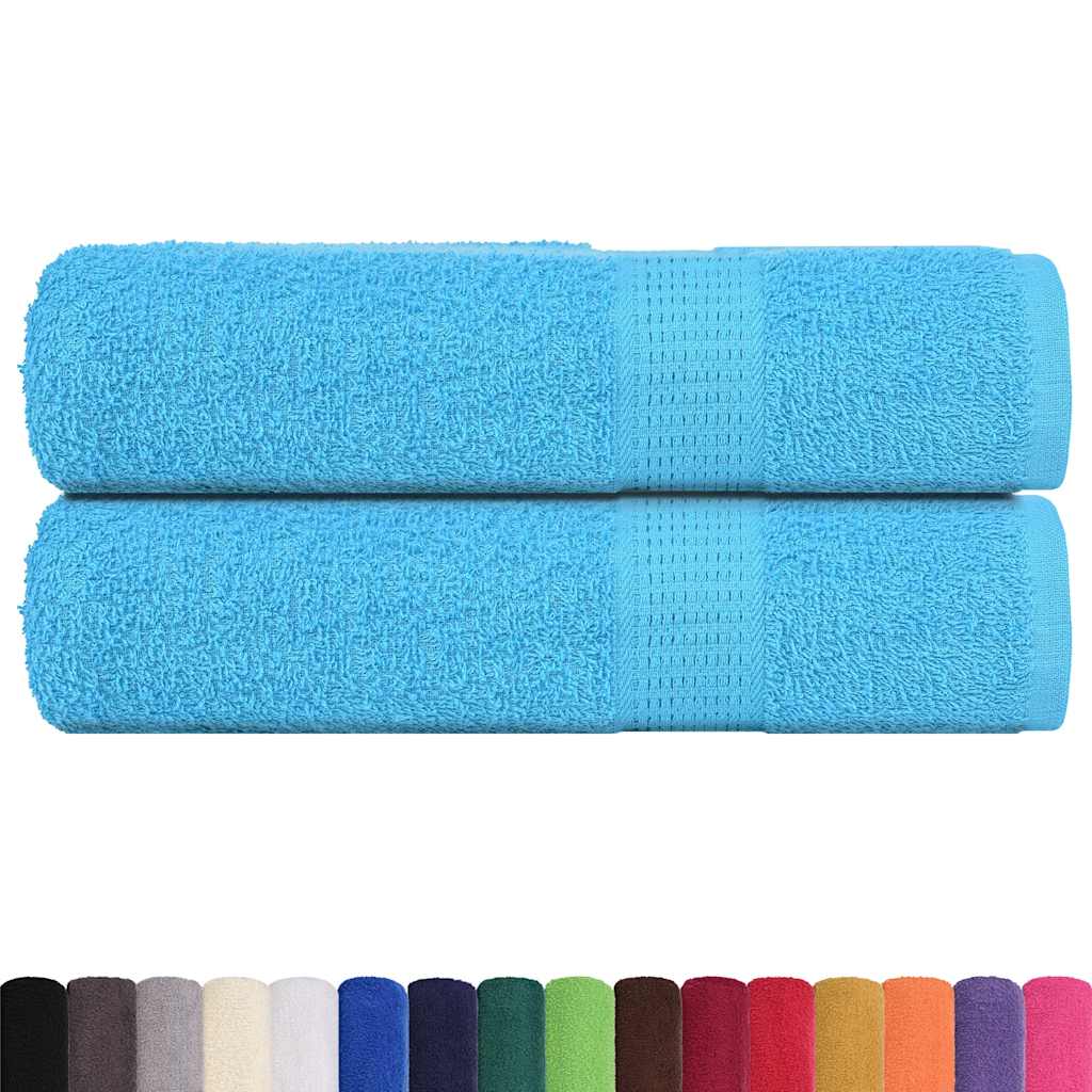Vidaxl badhanddoeken frogn 2 st 100x150 cm 360 g m² turquoise