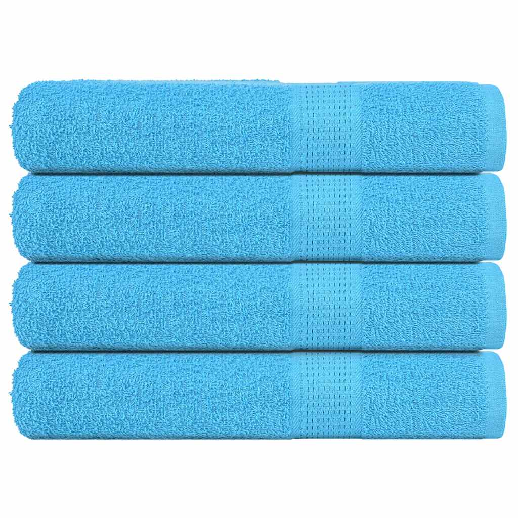Vidaxl handdoeken 4 st 360 g m² 100x200 cm 100% katoen turkoois