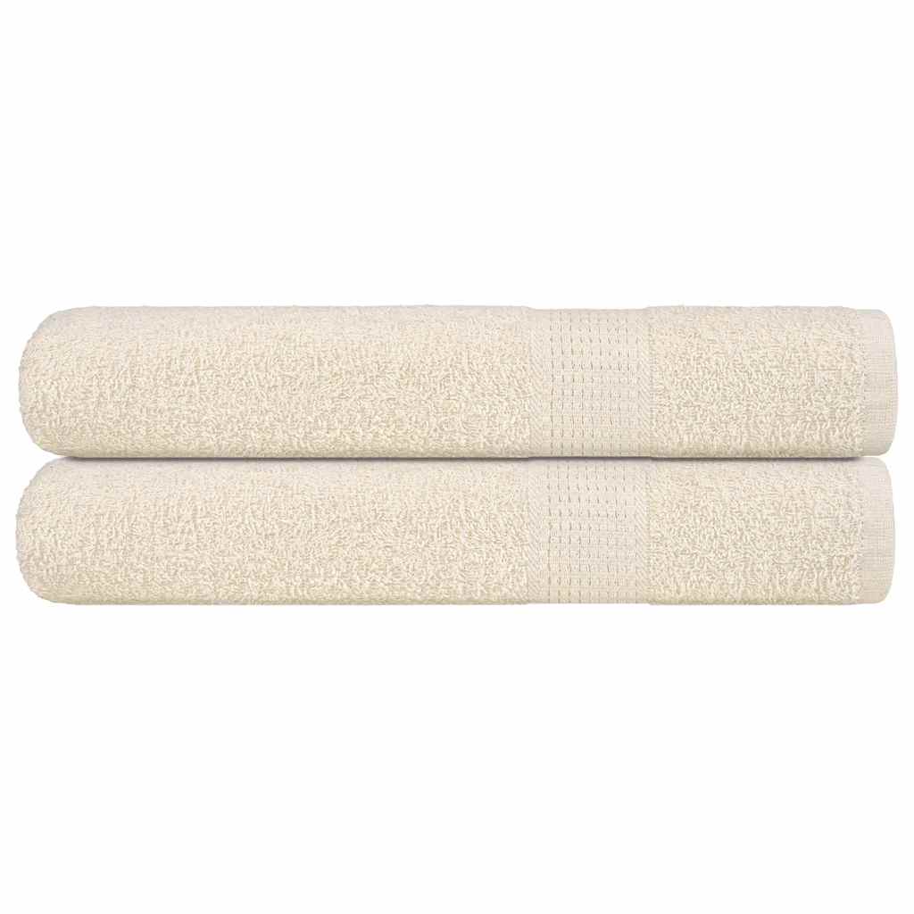 Vidaxl saunahanddoeken frogn 2 st 80x200 cm 360 g m² crème