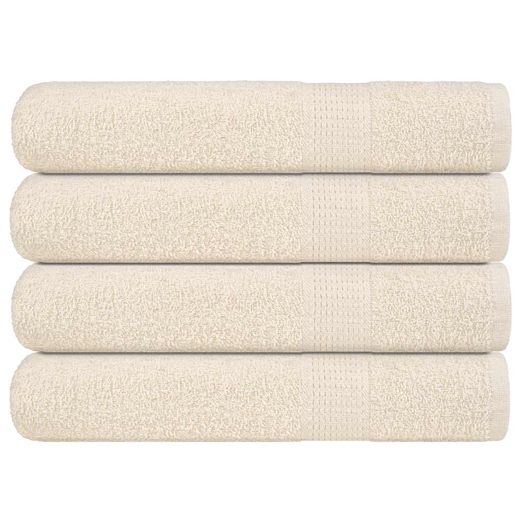 Vidaxl handdoeken frogn 4 st 100x200 cm 360 g m² crème