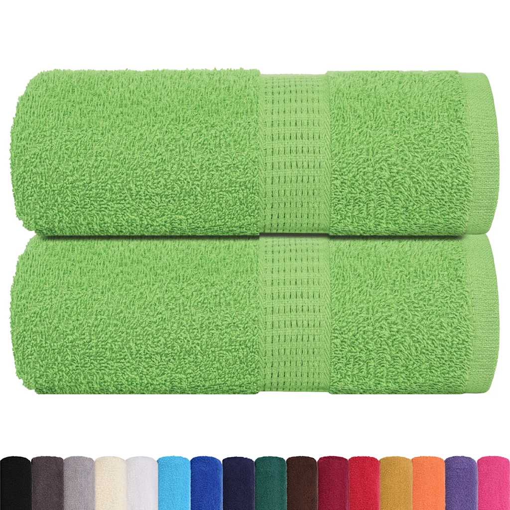 Vidaxl washandjes frogn 2 st 30x30 cm 360 g m² appelgroen