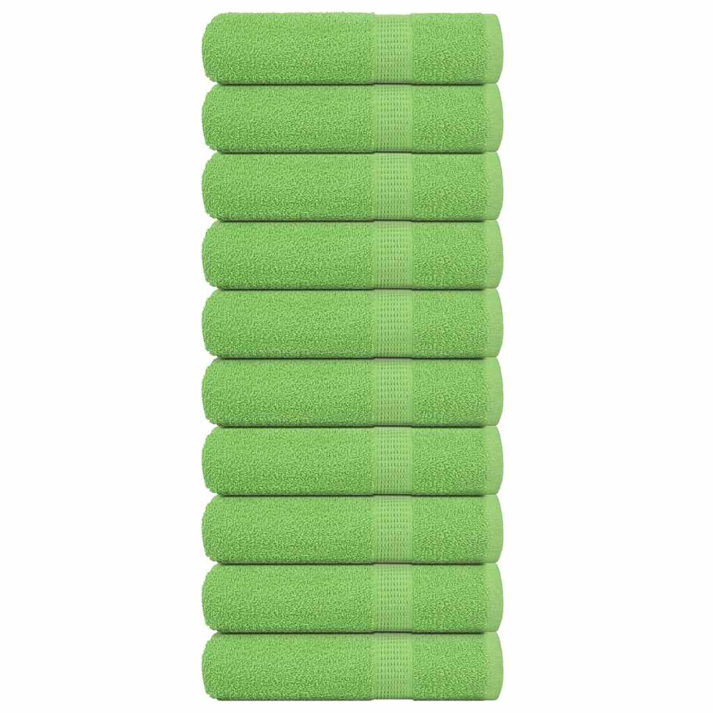 Vidaxl handdoeken frogn 10 st 50x100 cm 360 g m² appelgroen