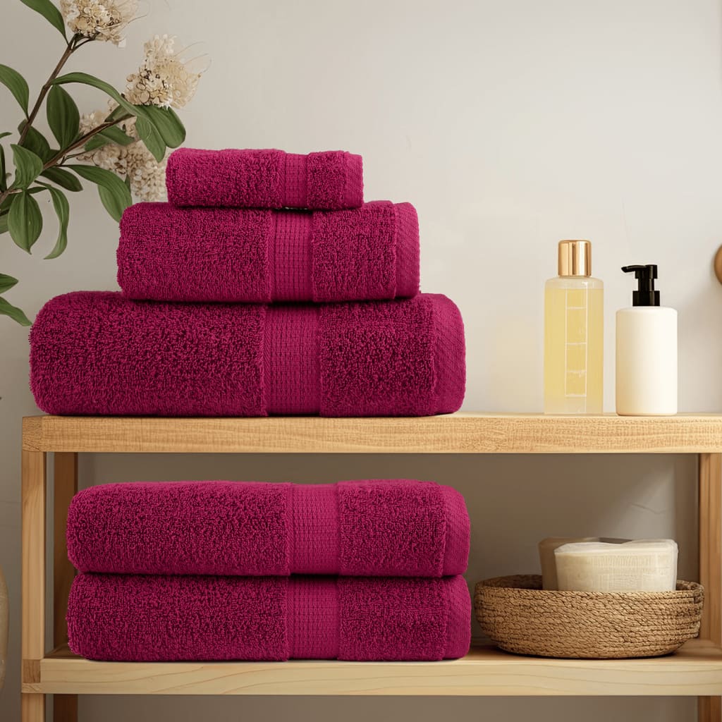 Vidaxl gastendoekjes solund 10 st 600 g m² 30x50 cm bordeauxrood