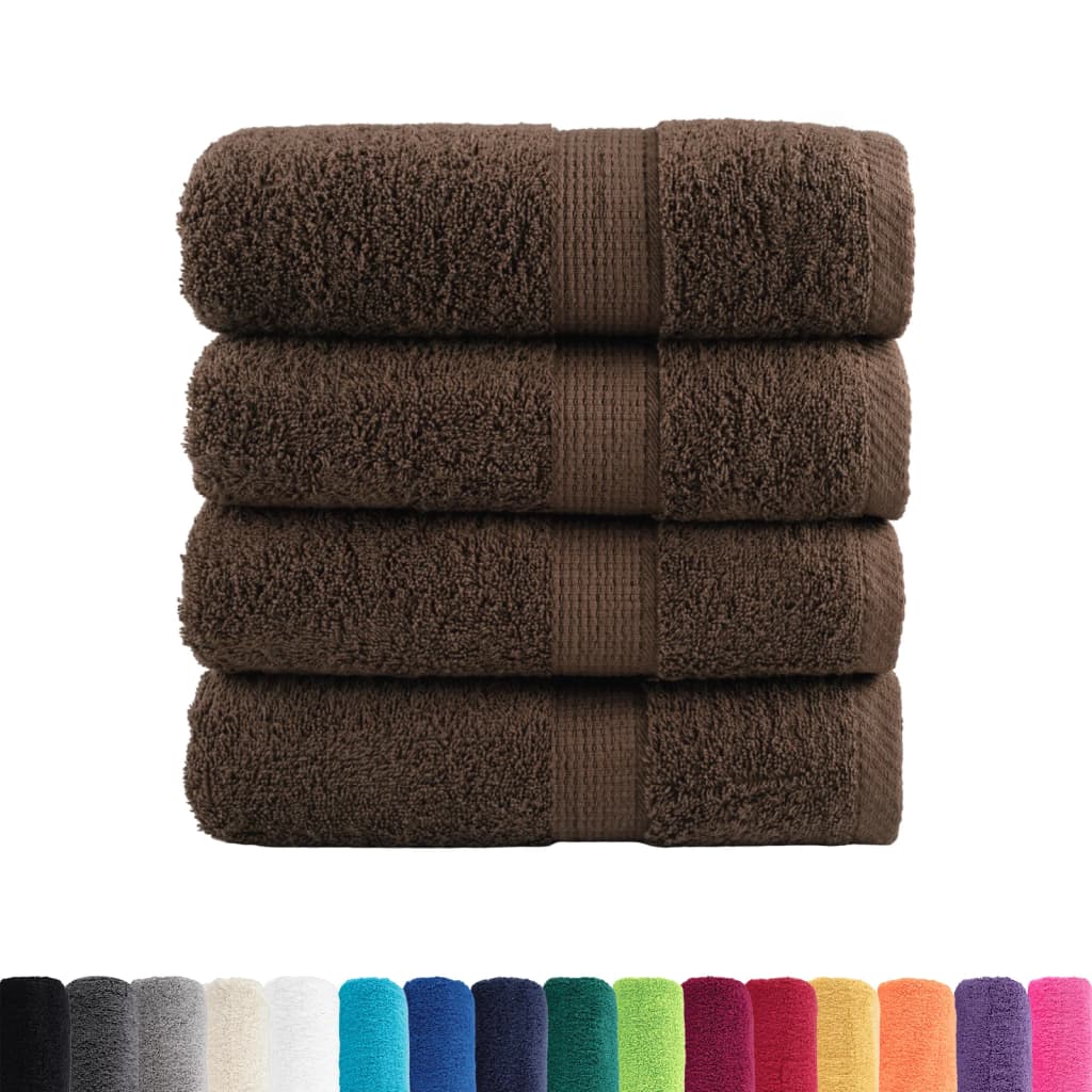 Vidaxl gastendoekjes solund 4 st 600 g m² 30x50 cm bruin