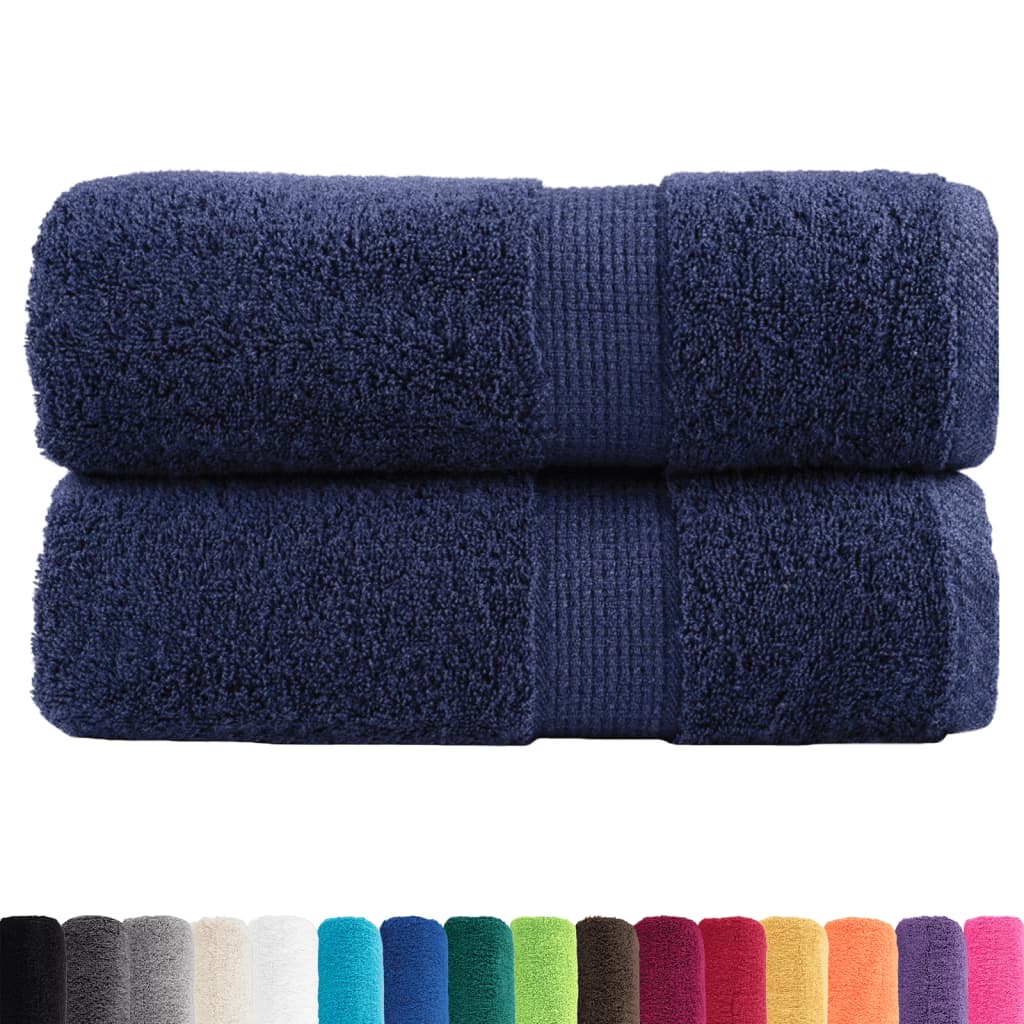 Vidaxl gastendoekjes solund 2 st 600 g m² 30x50 cm marineblauw