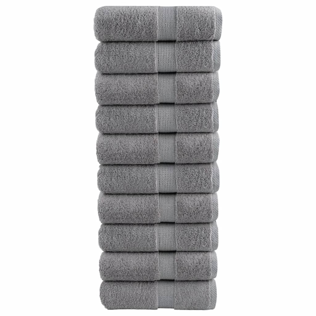 Vidaxl gastendoekjes solund 10 st 600 g m² 30x50 cm grijs