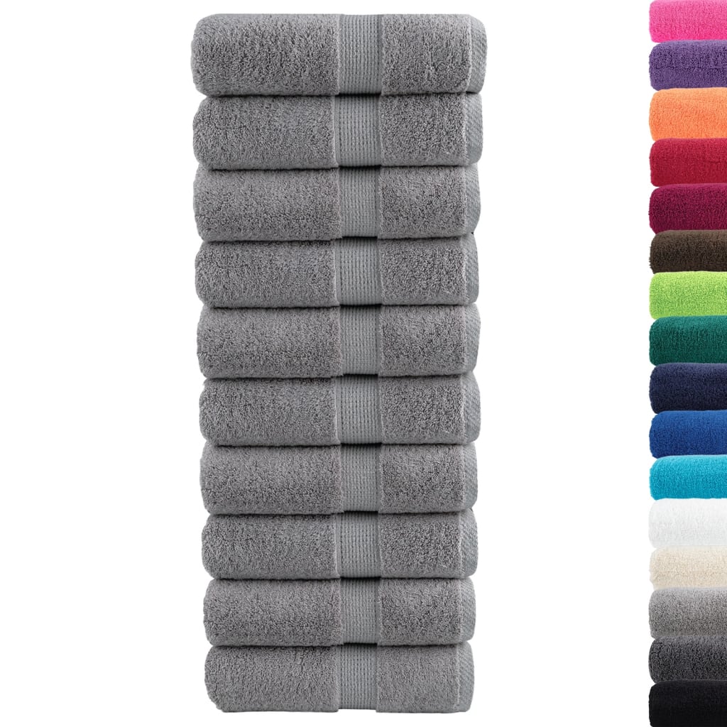 Vidaxl gastendoekjes solund 10 st 600 g m² 30x50 cm grijs