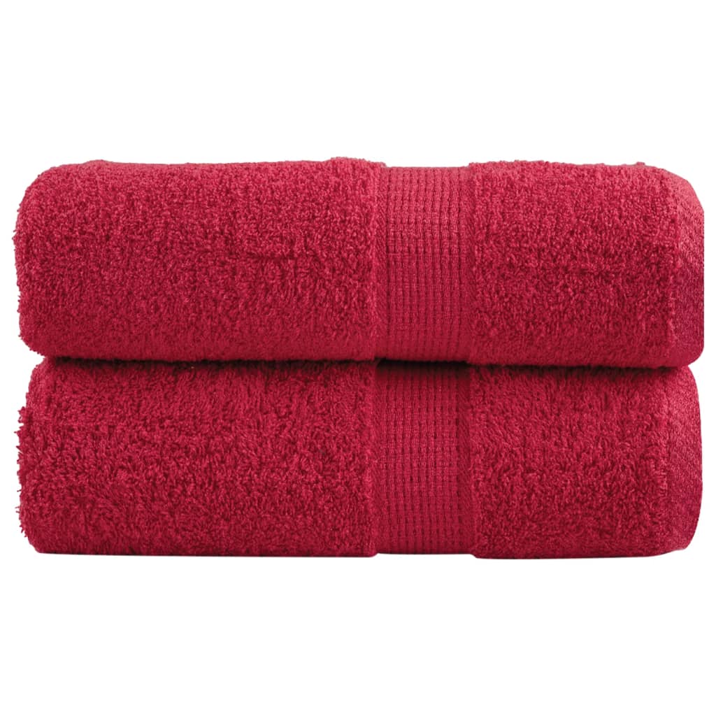 VidaXL Gastendoekjes SOLUND 2 st 600 g m² 30x50 cm rood