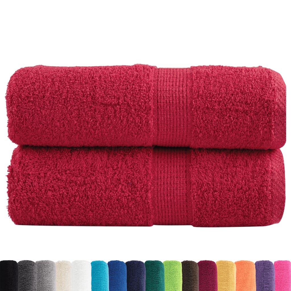 VidaXL Gastendoekjes SOLUND 2 st 600 g m² 30x50 cm rood