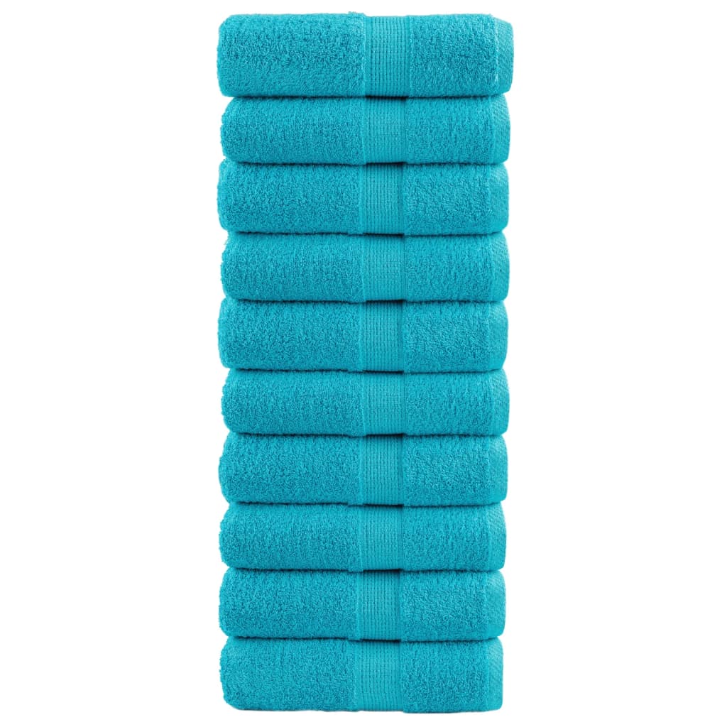 VidaXL Gastendoekjes SOLUND 10 st 600 g m² 30x30 cm turkoois