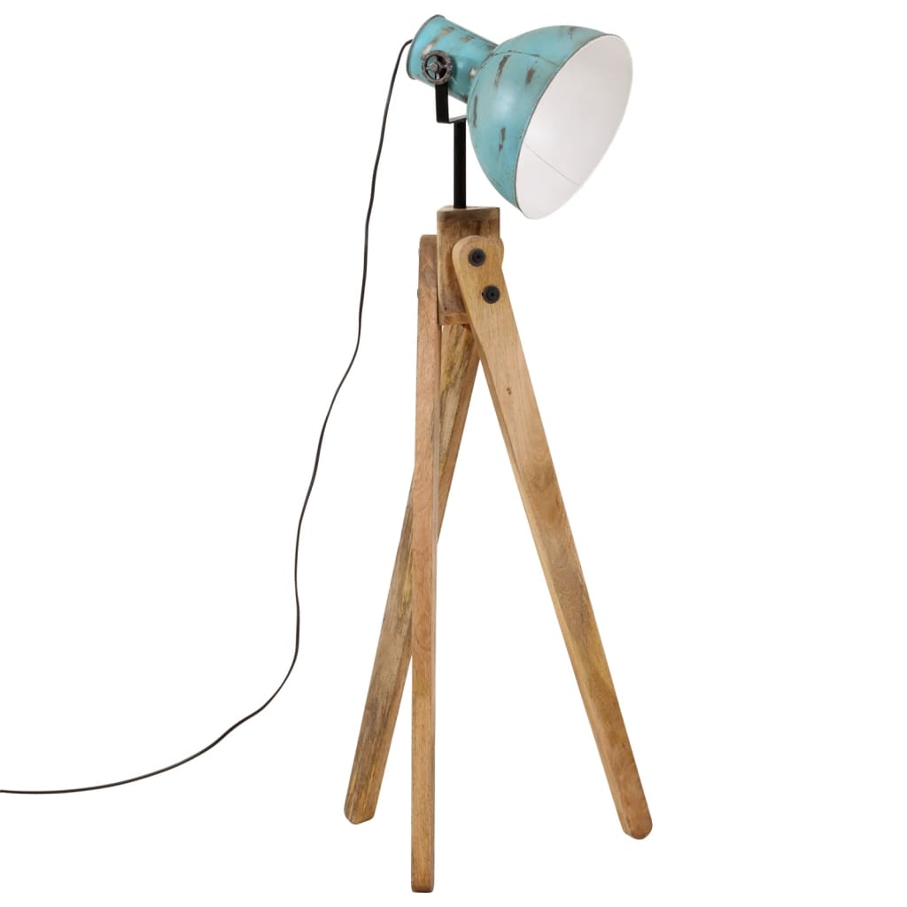 Vidaxl vloerlamp 25 w e27 45x45x120 cm waterdichtd blauw