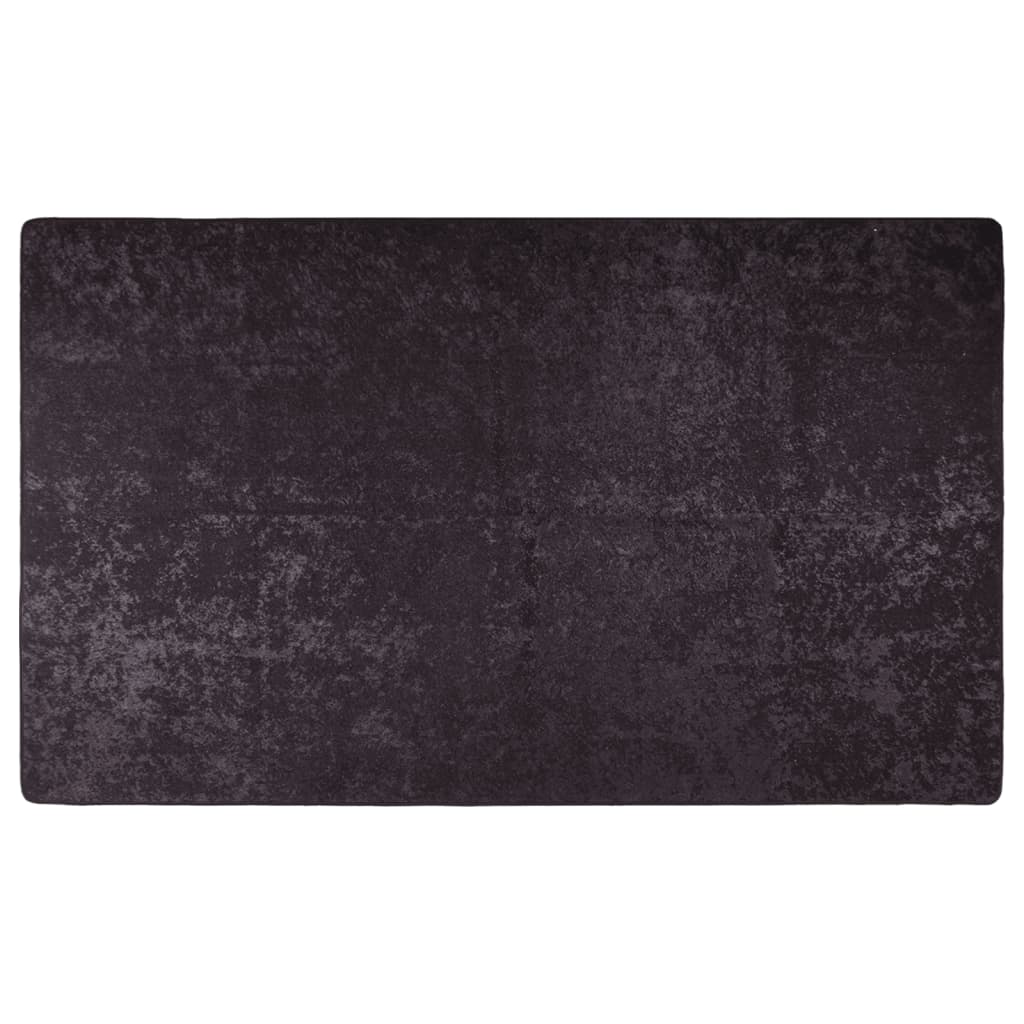 Vidaxl vloerkleed wasbaar antislip 150x230 cm antracietkleurig