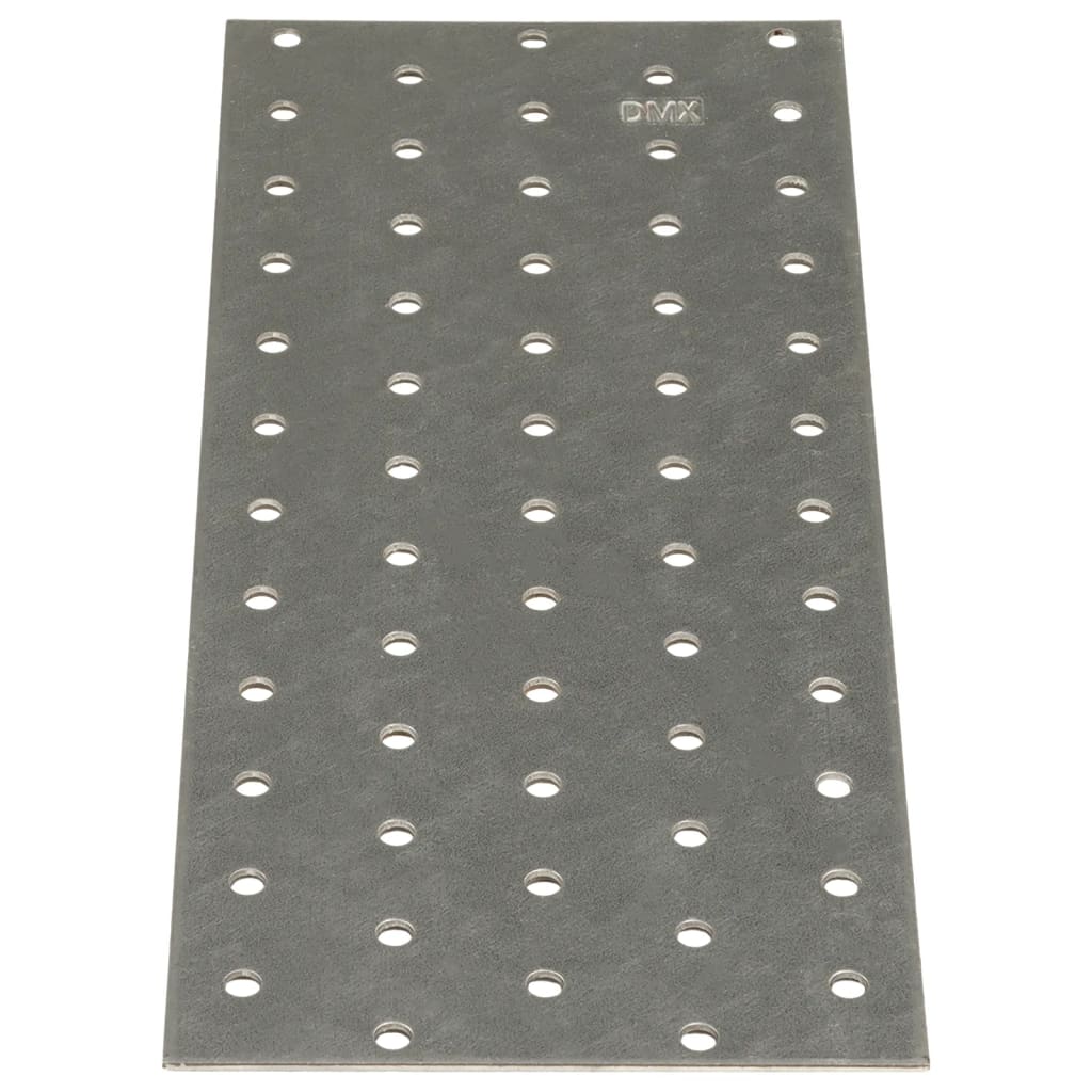 Vidaxl plaat geperforeerd 20 st 2 mm 240x100 mm gegalvaniseerd staal