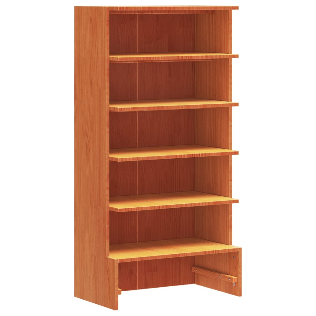 Vidaxl schoenenkast 52x30x104 cm massief groenhout wasbruin