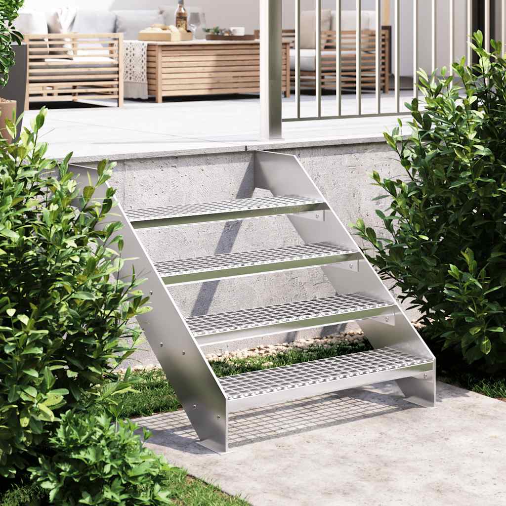 Vidaxl traptrede haan 80x24x7 cm gegalvaniseerd staal