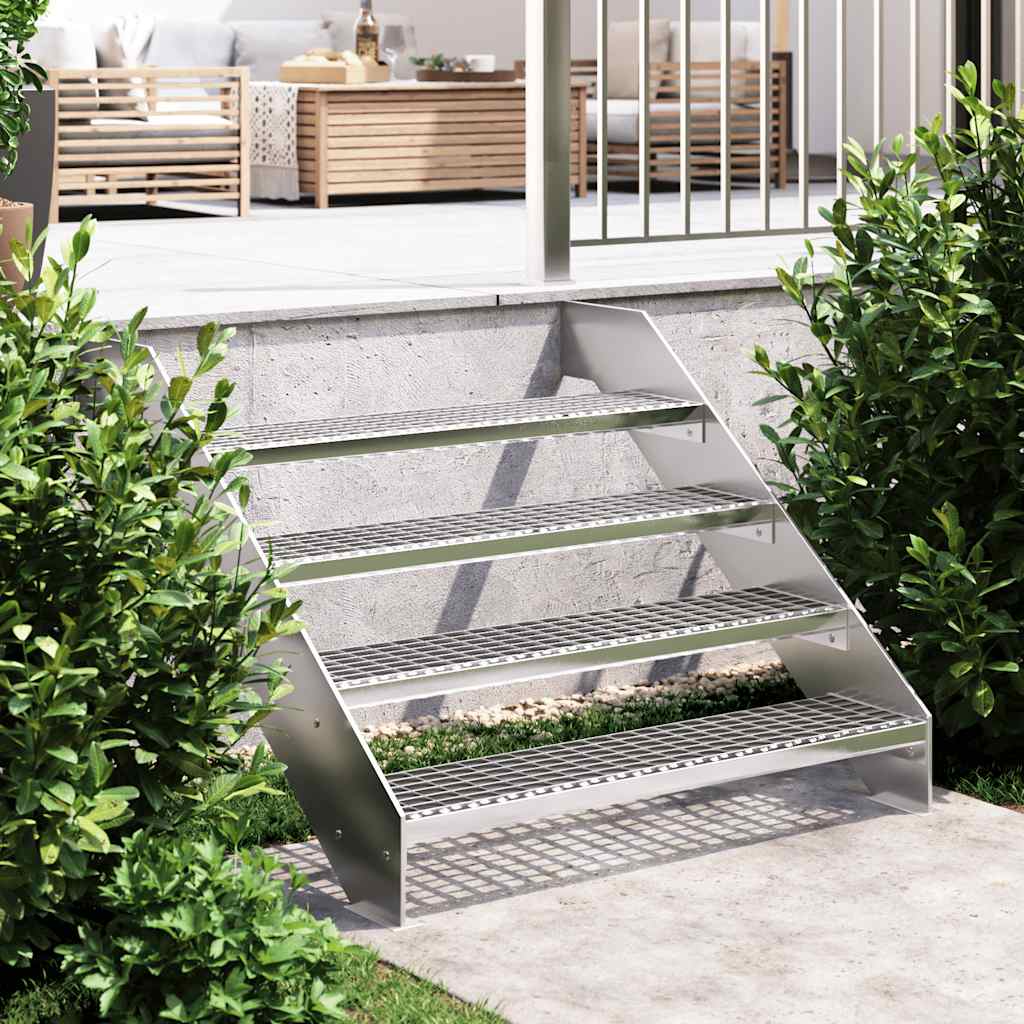 Vidaxl traptrede haan 100x24x7 cm gegalvaniseerd staal