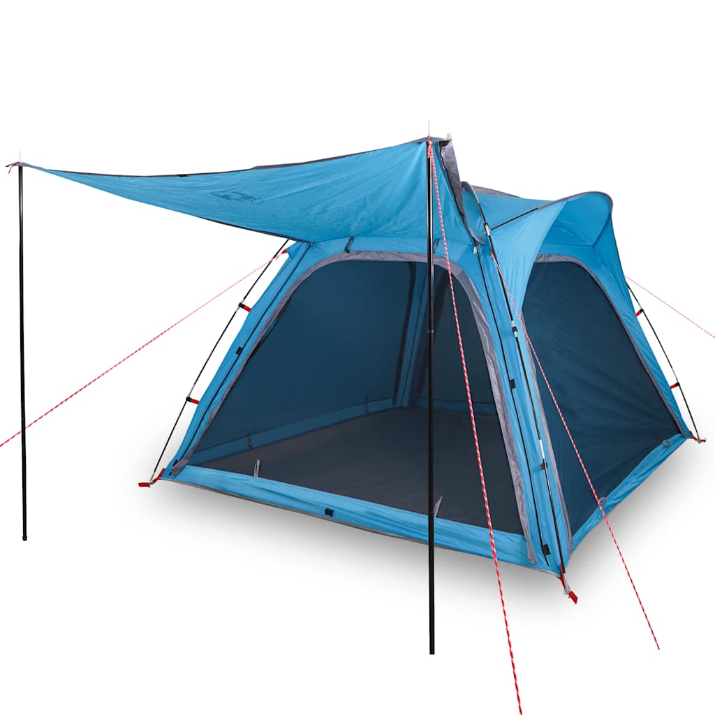 Vidaxl tent 4-persoons waterdichte snelontgrendeling blauw