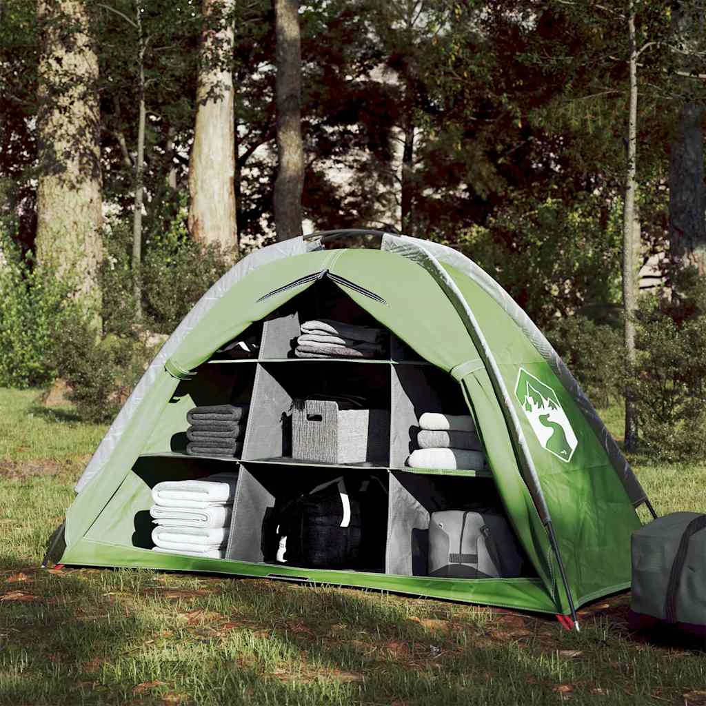Vidaxl opbergtent 9 vakken waterdicht groen