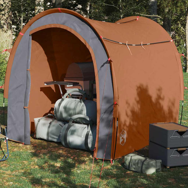 Vidaxl opbergtent waterdicht grijs en oranje
