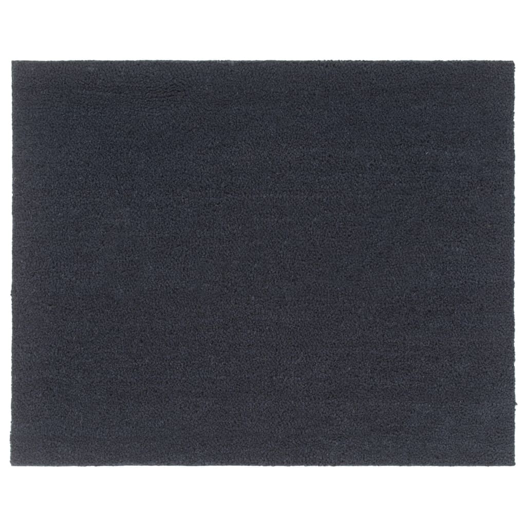 Vidaxl deurmat 80x100 cm getufte kokosvezel donkergrijs