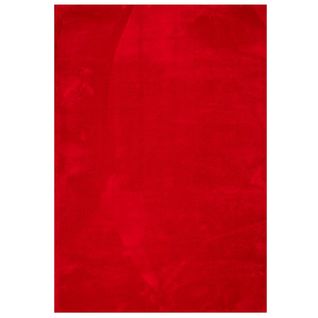 Vidaxl vloerkleed huarte laagpolig zacht wasbaar 140x200 cm rood