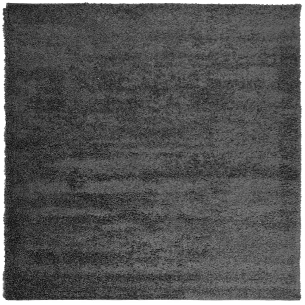 VidaXL Vloerkleed PAMPLONA shaggy hoogpolig 240x240 cm antraciet