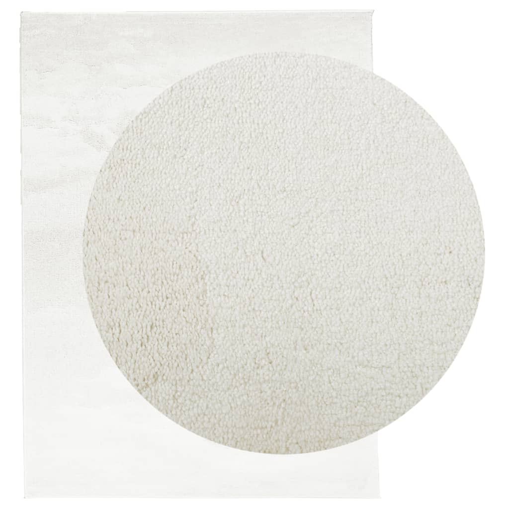 Vidaxl vloerkleed oviedo laagpolig 240x340 cm crèmekleurig