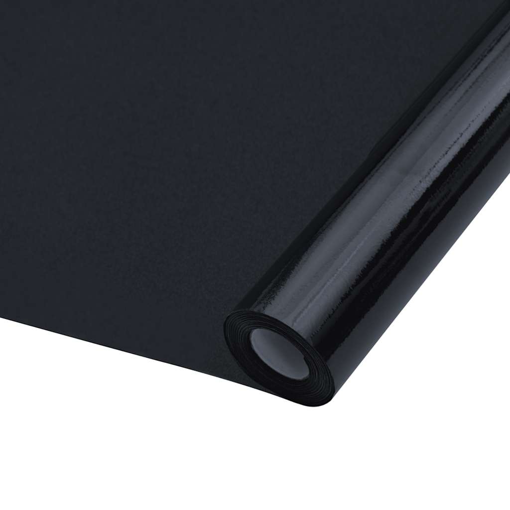 Vidaxl raamfolies 3 st statisch mat pvc zwart
