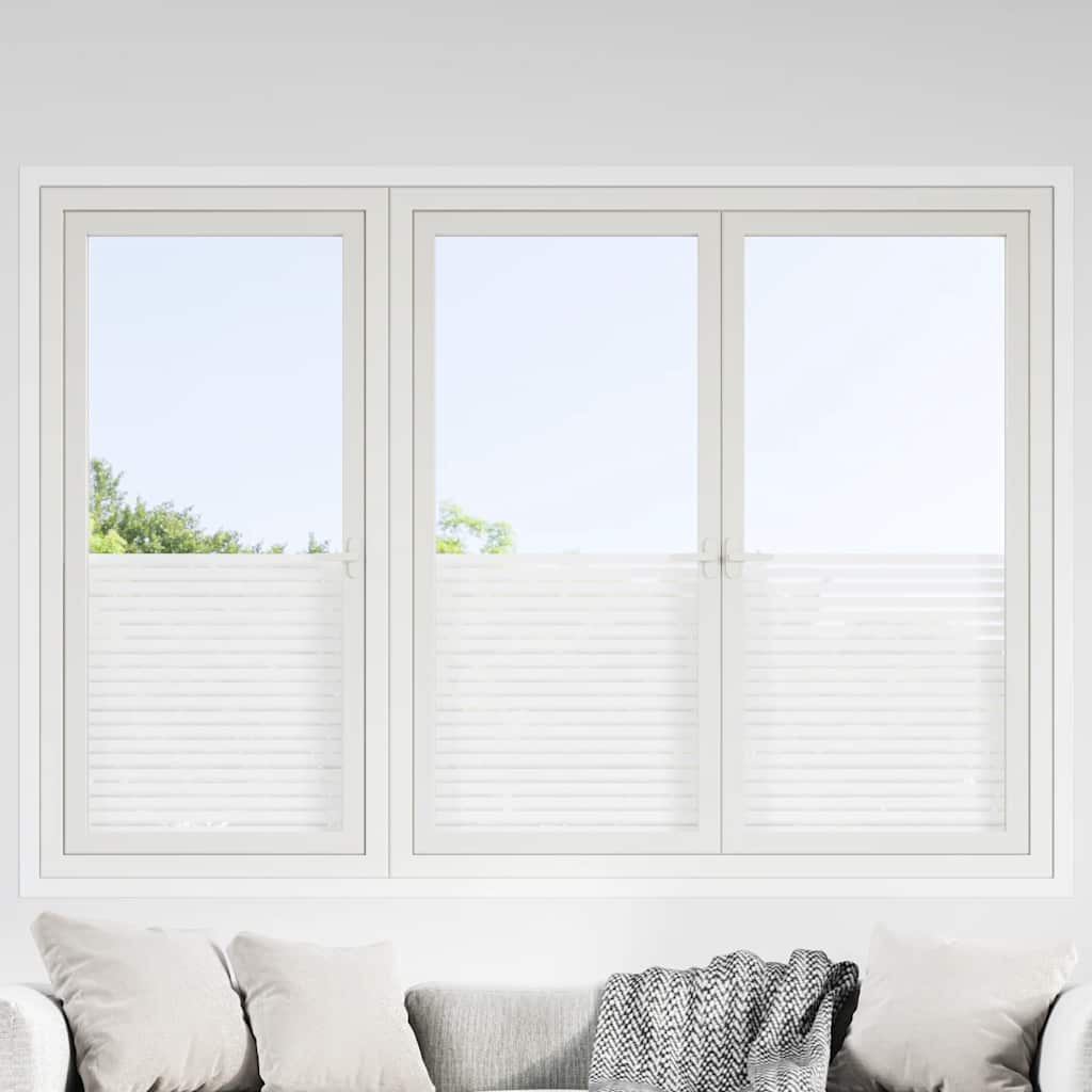 Vidaxl raamfolies 2 st mat strepenpatroon pvc