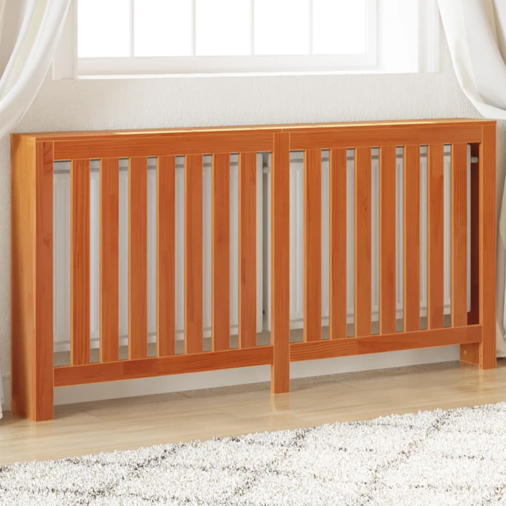 Vidaxl radiatorombouw 169x19x84 cm massief groenhout wasbruin