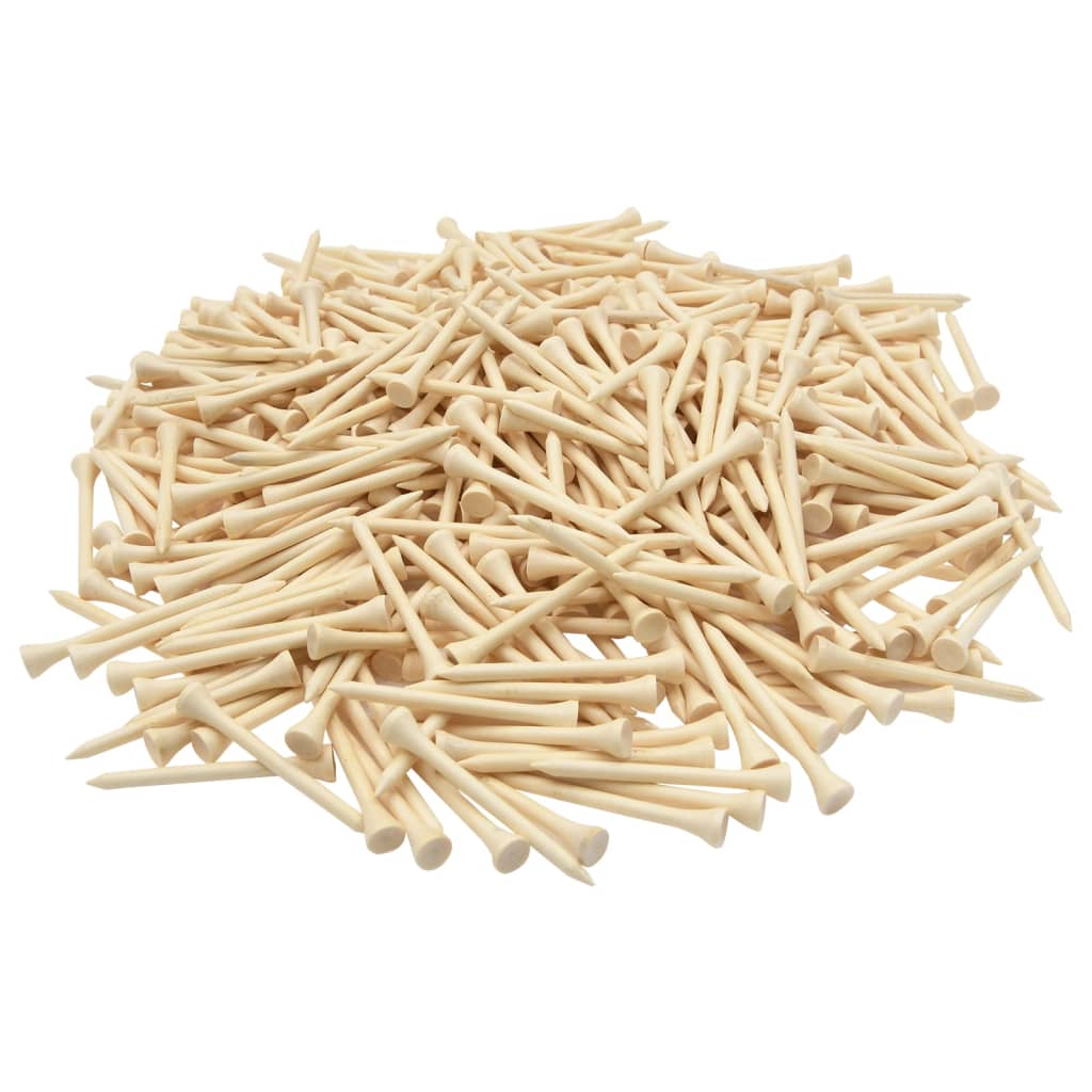 Vidaxl 1000 st golftees 83 mm bamboe